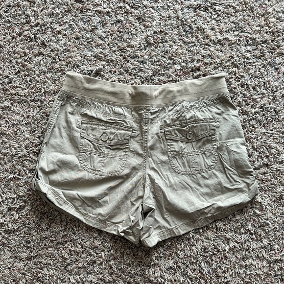 Maurices Light Tan Drawstring Utility Shorts - Picture 2 of 3